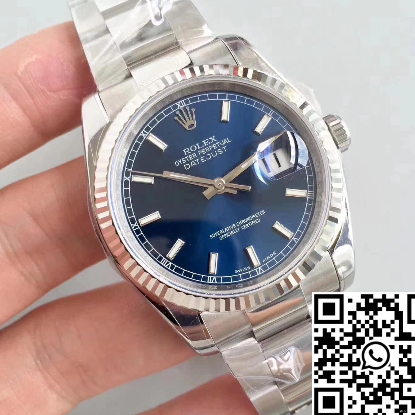 Dial Factory Datejust Rolex 116234 V2 AR Blue 36mm 1219